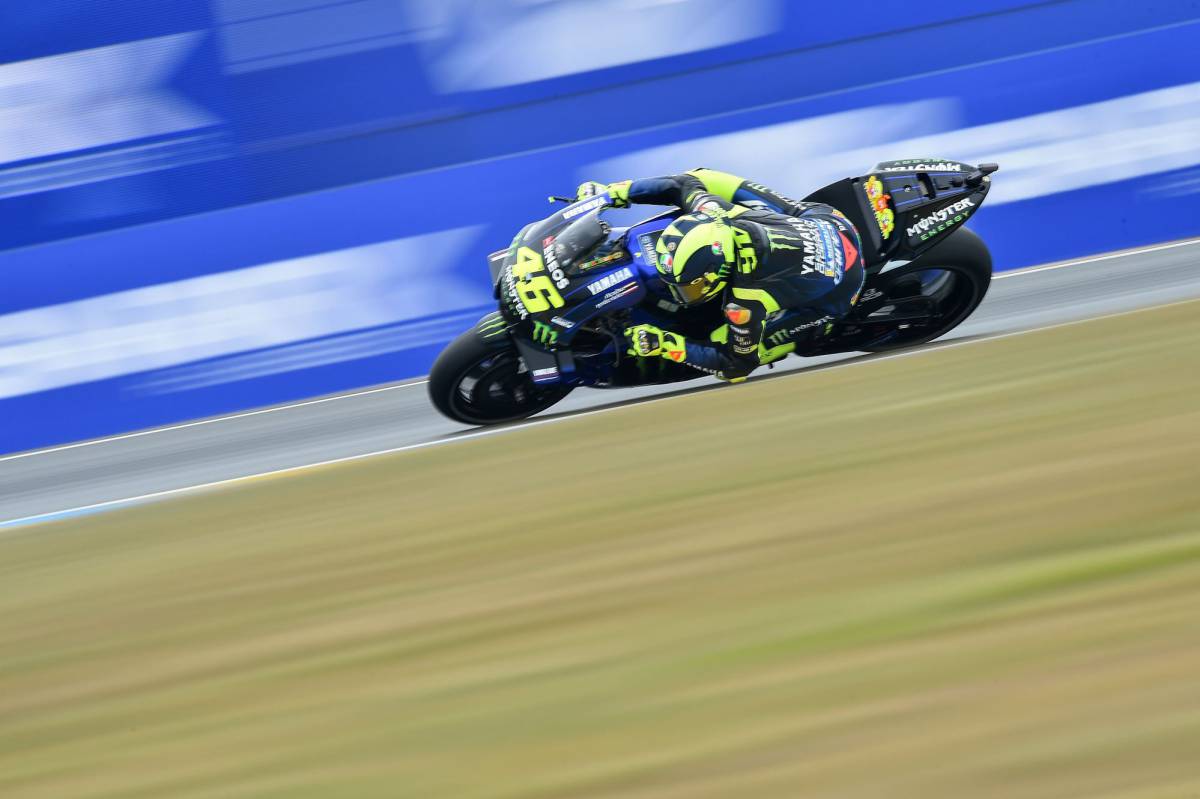 Valentino Rossi, en el circuito de Le Mans.