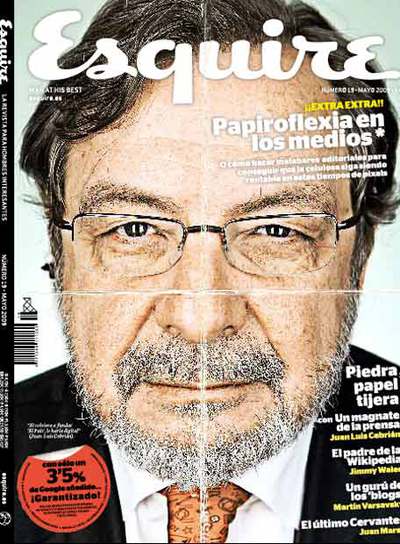 Portada de la revista &#39;Esquire&#39; dedicada a Juan Luis Cebrián / ESQUIRE - 1240783204_850215_0000000000_sumario_normal