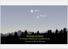 Venus y Mercurio, juntos en el cielo y a la vista