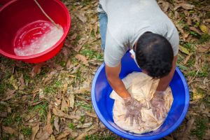Preparación de mosquiteras contra la malaria en Sapchhari, Bangladesh. The Global Fund Saiful Huq Omi