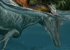 O primeiro dinossauro nadador