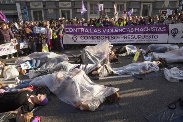 Protesta contra la violencia de género.
