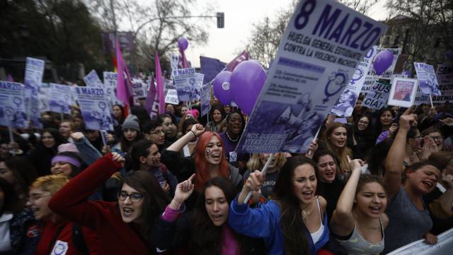 Manifestación del 8-M este año en Madrid.