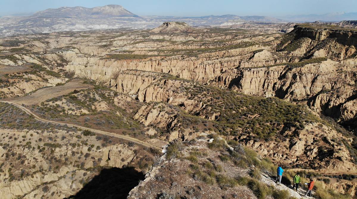 An aerial view of the Geopark in Granada.