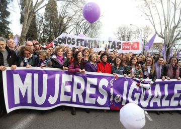 Las ministras se vuelcan en las manifestaciones del 8M: “Frente a Colón, somos legión”
