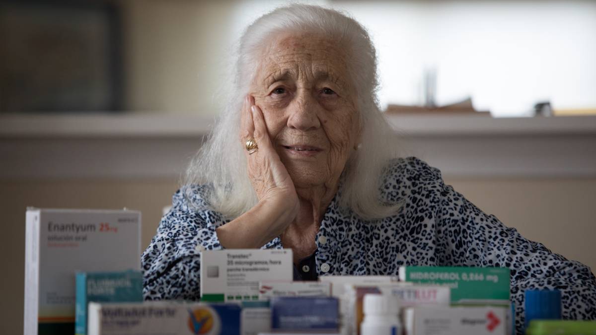 Carmen Mínguez García, de 91 años, en Madrid.