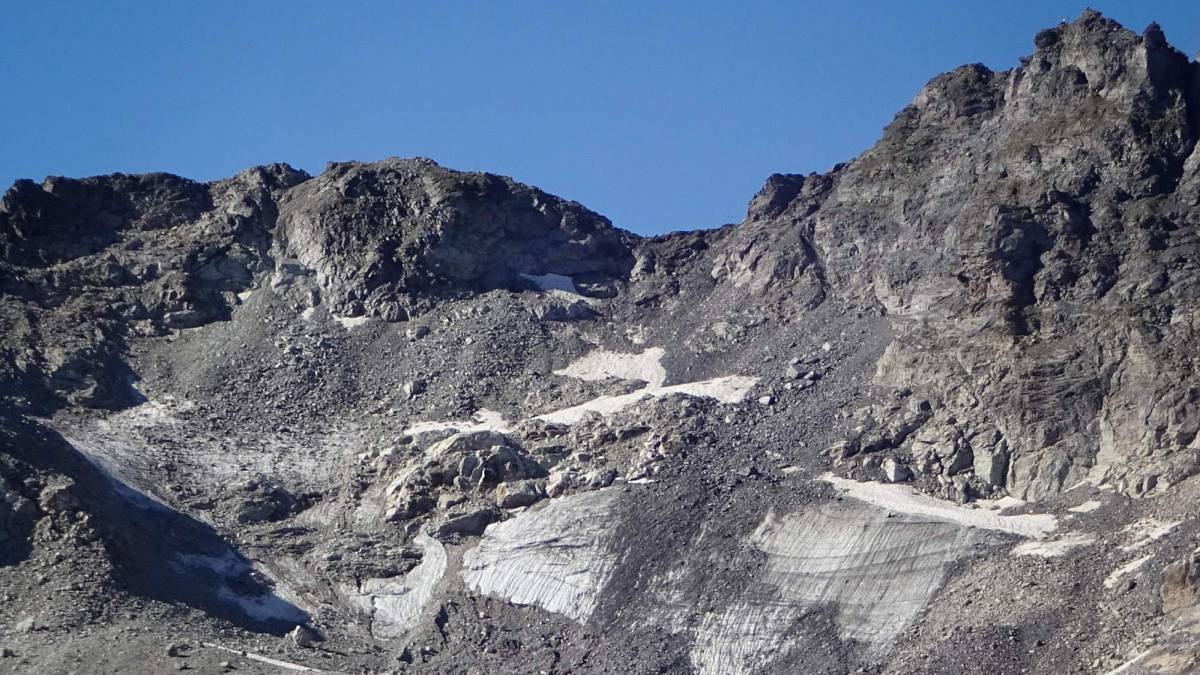 Desaparición del glaciar Pizol, en los Alpes suizos.