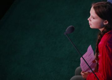 Esta es la cara que se le quedó a Greta Thunberg al ver a Donald Trump