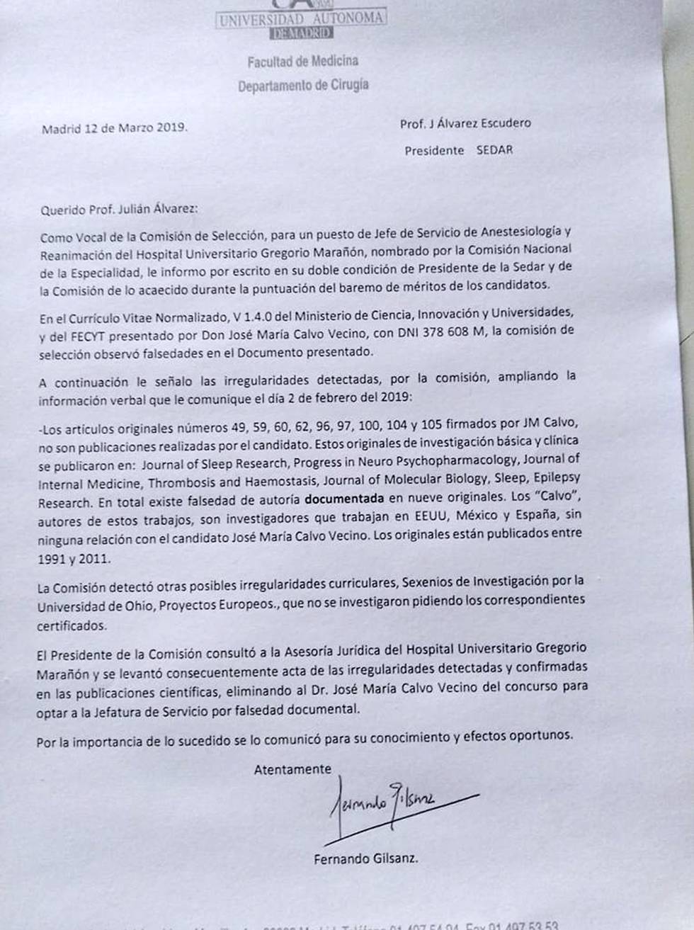 El anestesista que falseó su currículum y quedó impune