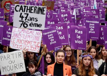 Histórica manifestación en París para exigir más esfuerzos contra la violencia machista