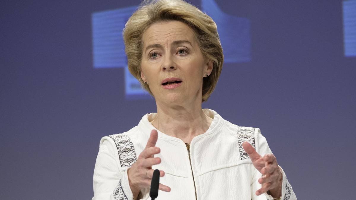 La presidenta de la Comisión, Ursula von der Leyen, la semana pasada en Bruselas.