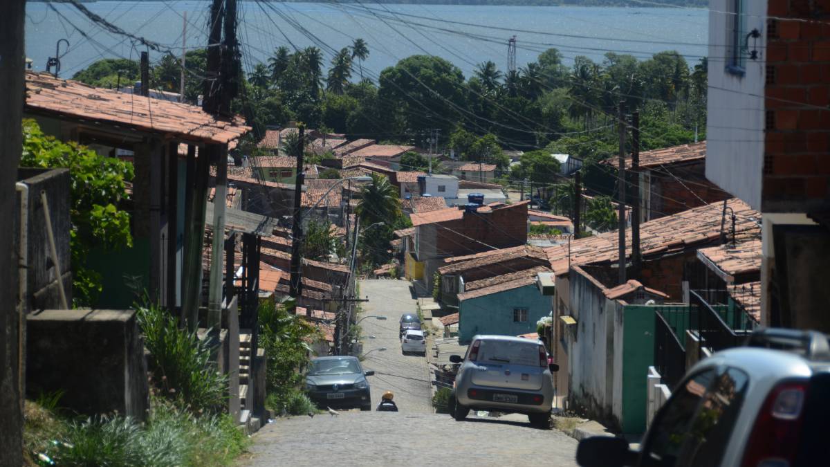 Las calles del barrio de Maceió.