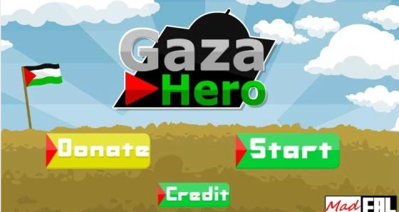 Fotograma del juego 'Gaza Hero'.