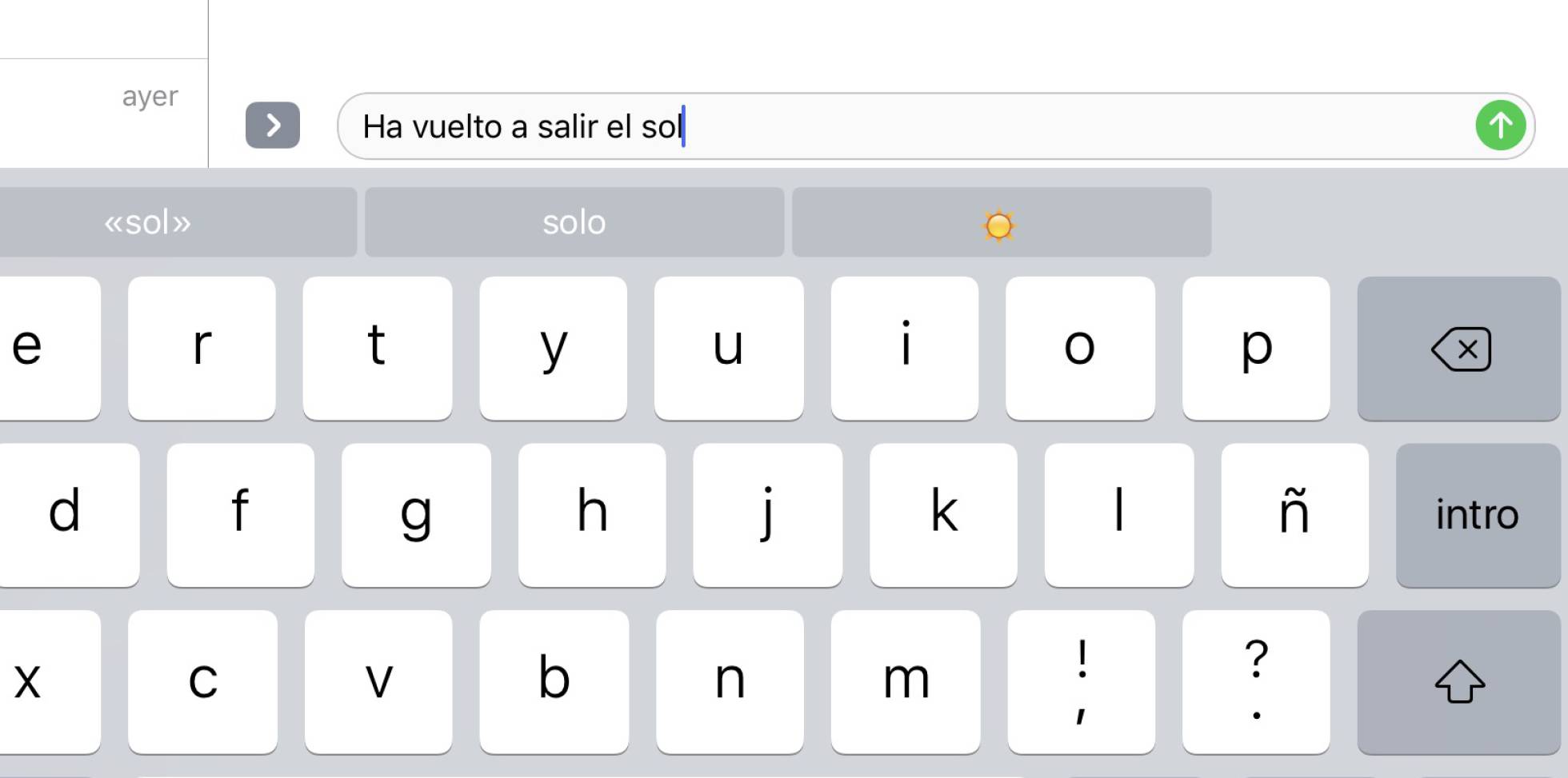 Ejemplo de chat en iOS 10. / elpais.com