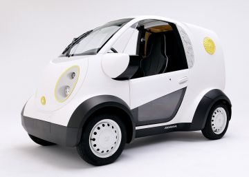 Un pequeño furgón de reparto eléctrico e impreso en 3D Un pequeño furgón de reparto eléctrico e impreso en 3D