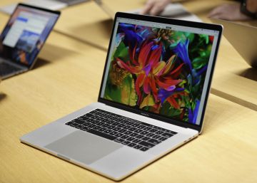 Macbook Pro en la zona de pruebas de Apple.