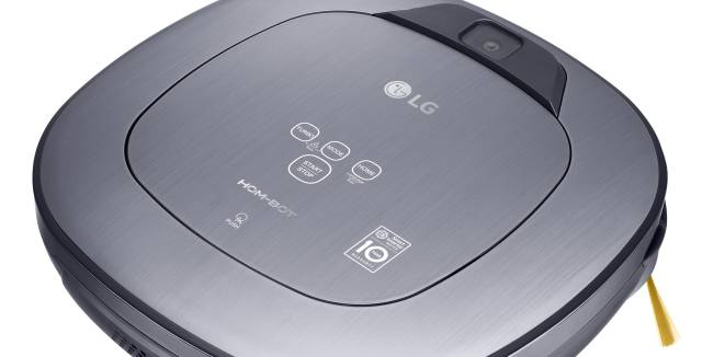 El robot de LG incorpora tres c&aacute;maras que le dotan de funciones de videovigilancia.