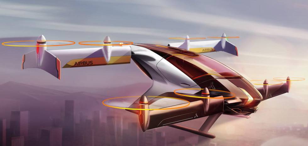 El fabricante de aviones Airbus está trabajando en el diseño de un coche volador, el proyecto Vahana. El fabricante de aviones Airbus está trabajando en el diseño de un coche volador, el proyecto Vahana.