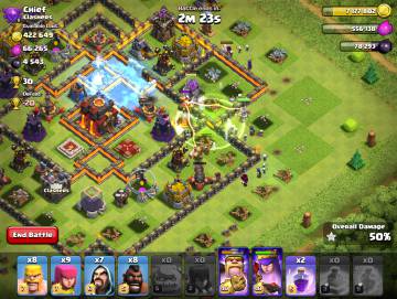 El videojuego Clash of Clans.