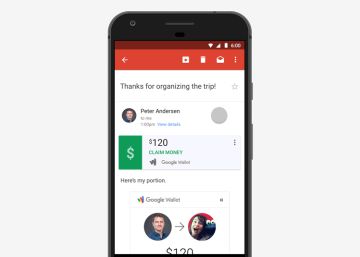 Gmail permite enviar y recibir dinero