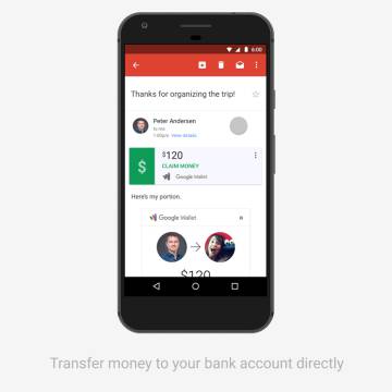 Gmail permite enviar y recibir dinero