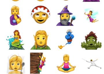 Novos ‘emojis’: a pequena sereia, uma mulher dando de mamar e um zumbi Novos ‘emojis’: a pequena sereia, uma mulher dando de mamar e um zumbi