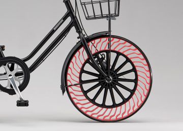 Bridgestone apresenta uma bicicleta sem ar nas rodas Bridgestone apresenta uma bicicleta sem ar nas rodas