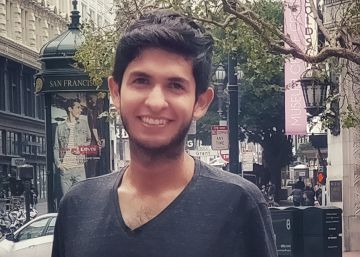 Jesús Navarrete en la calle Market de San Francisco.