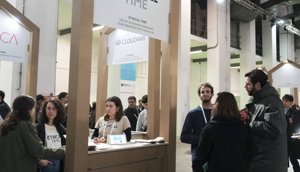 Els fundadors d'Ethical Time, al 4YFN.