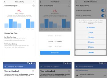 Instagram y Facebook incorporan herramientas para controlar el tiempo de uso de las redes