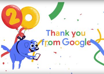 Google, o gigante tecnológico, comemora seu 20º aniversário