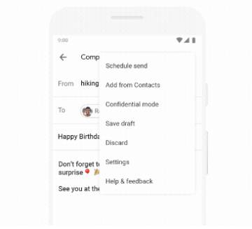 Gmail permitirá enviar mensajes de forma diferida