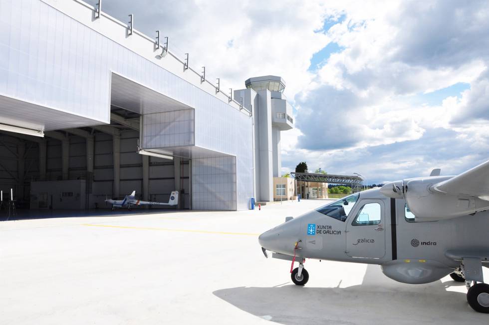 Pruebas de Indra sobre el avión Targus.