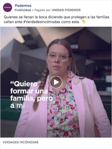 Los anuncios en Facebook de Unidas Podemos incumplen la ley electoral y la JEC le pide que los retire