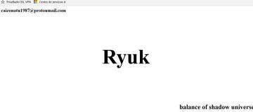 Mensaje que ha dejado el virus Ryuk en la cadena SER.