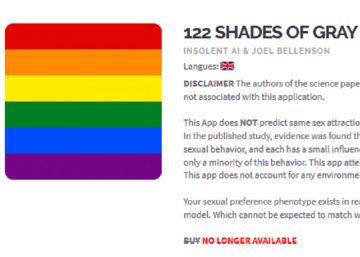 Retirada una aplicación que calculaba la probabilidad de ser homosexual