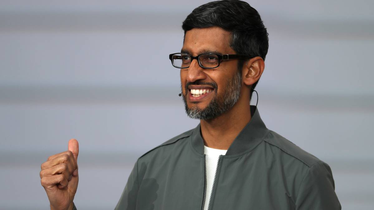 Sundar Pichai, en una conferencia en mayo de 2019.