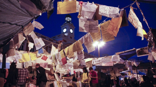 Mensajes en la Puerta del Sol Mensajes en la Puerta del Sol