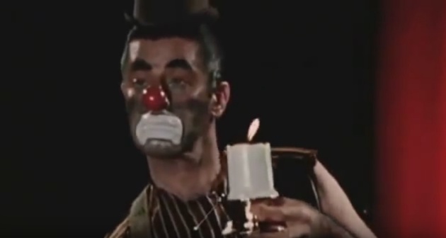 Uno de los pocos fotogramas conocidos de 'El día que el payaso lloró' Uno de los pocos fotogramas conocidos de 'El día que el payaso lloró'