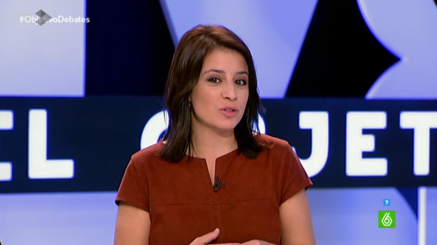 Adriana Lastra, durante el debate de 'El Objetivo' Adriana Lastra, durante el debate de 'El Objetivo'