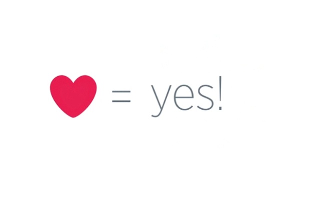 Twitter apuesta por distintos significados del corazón. 'Sí' es uno de ellos Twitter apuesta por distintos significados del corazón. 'Sí' es uno de ellos
