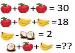 O problema matemático das frutas que enganou 2,5 milhões de pessoas