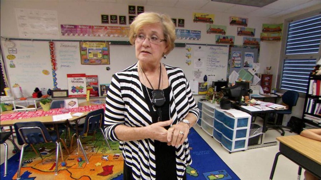 La profesora Kathy Pitt en una imagen de la televisi&oacute;n estadounidense NBC