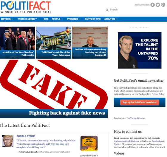 Snopes, FactCheck e Politifact: os sites que ajudarão o Facebook a detectar notícias falsas Snopes, FactCheck e Politifact: os sites que ajudarão o Facebook a detectar notícias falsas