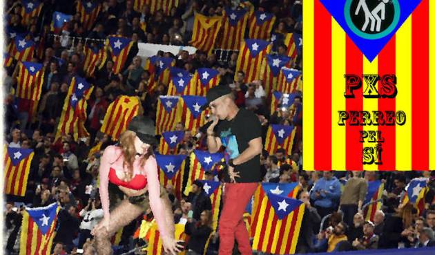 Ilustración que acompaña a la noticia de broma que habla sobre reguetoneros independentistas Ilustración que acompaña a la noticia de broma que habla sobre reguetoneros independentistas