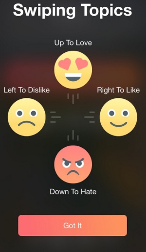 Selecionar o que você detesta é o mais divertido do Hater, o ‘Tinder do ódio’