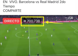 Un entramat de perfils de Facebook emet futbol pirata en directe Un entramat de perfils de Facebook emet futbol pirata en directe