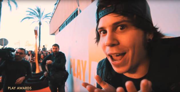ElRubius, en la gala de los premios Play Awards en 2016 ElRubius, en la gala de los premios Play Awards en 2016