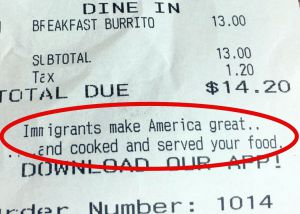 Aquí té el ‘burrito’, el canvi i un missatge contra Trump Aquí té el ‘burrito’, el canvi i un missatge contra Trump