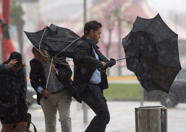 Málaga fue una de las ciudades afectadas por las lluvias el jueves Málaga fue una de las ciudades afectadas por las lluvias el jueves